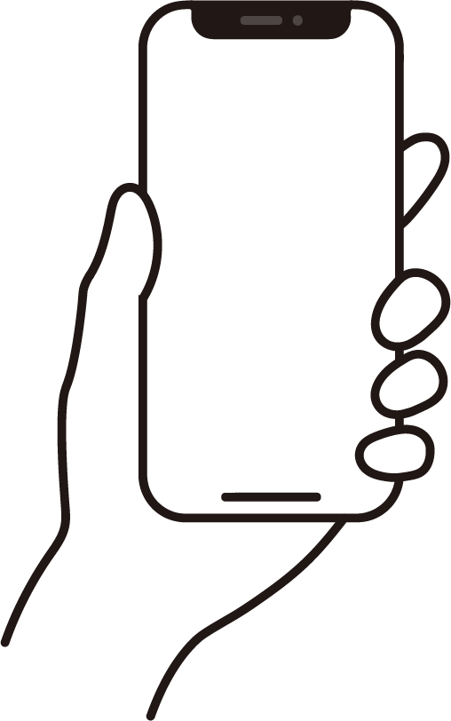 スマホの画面のイラスト