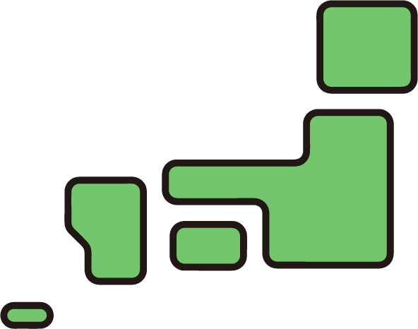 日本列島のイラスト